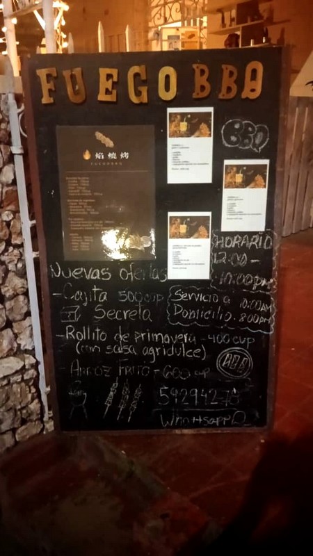 Fuego BBQ . Playa . La Habana . Comida China.